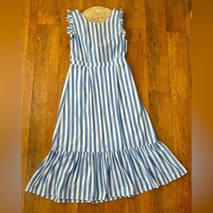 Molly Bracken Blue and White Striped Dress